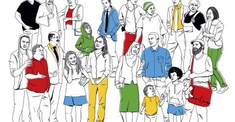 Illustration: "Demokratuie leben!" / Andreas Schickert